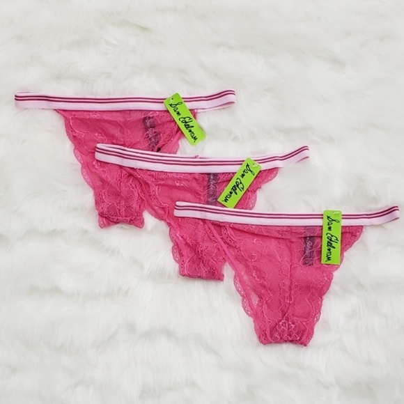 SAM EDELMAN Pink Scallop Lace Tanga - Picture 7 of 7